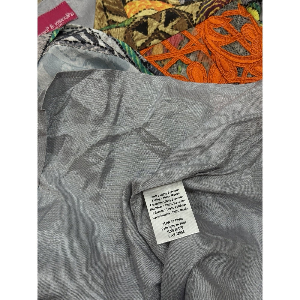 NWT Hemant Nandita Sunchart Dress Multicolor Peplum 6 Sheath Dress Anthropologie - Picture 10 of 10
